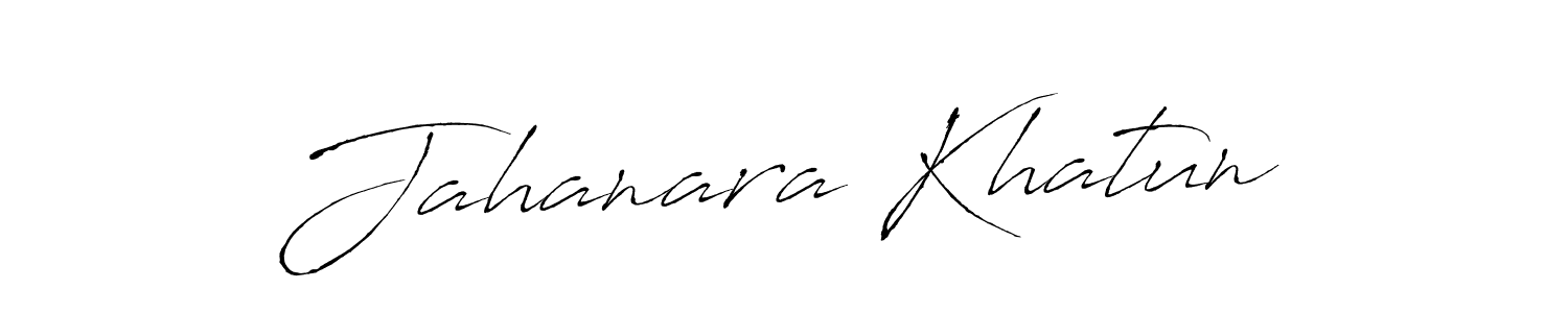 How to make Jahanara Khatun name signature. Use Antro_Vectra style for creating short signs online. This is the latest handwritten sign. Jahanara Khatun signature style 6 images and pictures png