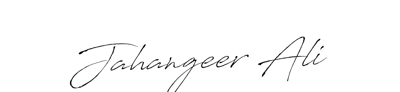 Design your own signature with our free online signature maker. With this signature software, you can create a handwritten (Antro_Vectra) signature for name Jahangeer Ali. Jahangeer Ali signature style 6 images and pictures png