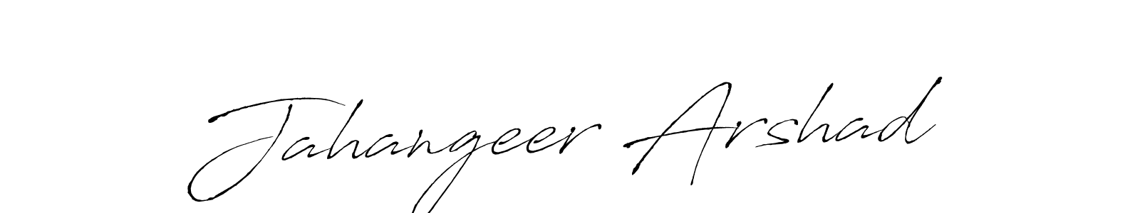 Design your own signature with our free online signature maker. With this signature software, you can create a handwritten (Antro_Vectra) signature for name Jahangeer Arshad. Jahangeer Arshad signature style 6 images and pictures png