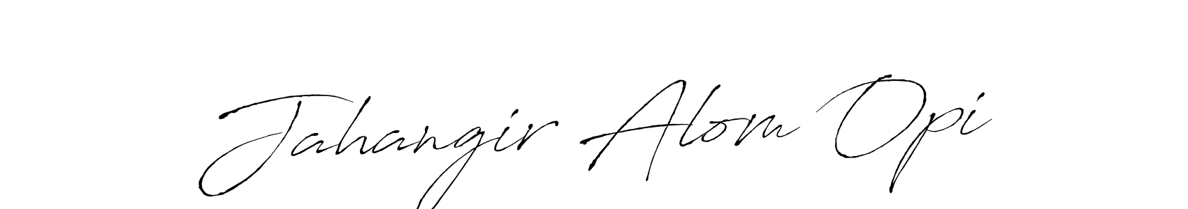 if you are searching for the best signature style for your name Jahangir Alom Opi. so please give up your signature search. here we have designed multiple signature styles  using Antro_Vectra. Jahangir Alom Opi signature style 6 images and pictures png