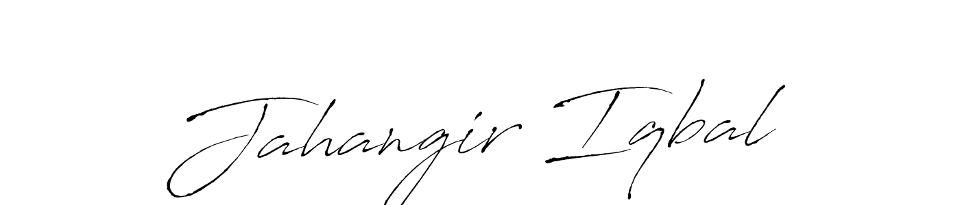 Create a beautiful signature design for name Jahangir Iqbal. With this signature (Antro_Vectra) fonts, you can make a handwritten signature for free. Jahangir Iqbal signature style 6 images and pictures png