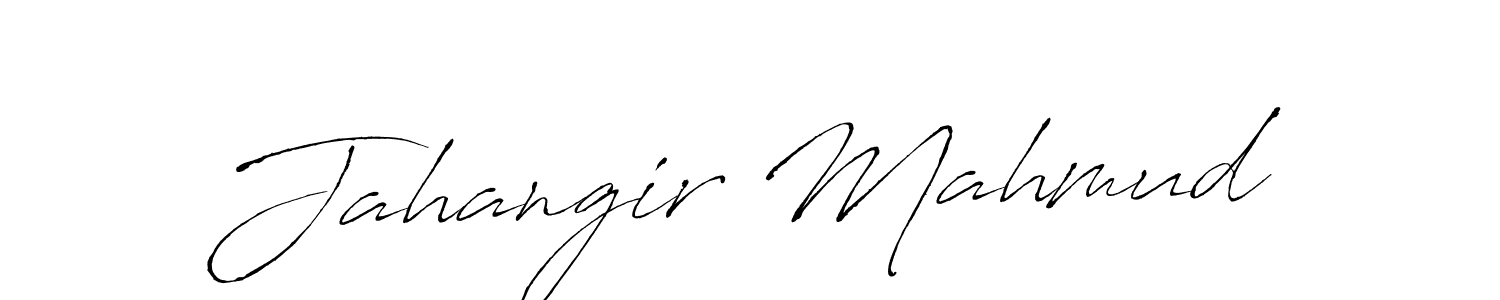 Design your own signature with our free online signature maker. With this signature software, you can create a handwritten (Antro_Vectra) signature for name Jahangir Mahmud. Jahangir Mahmud signature style 6 images and pictures png