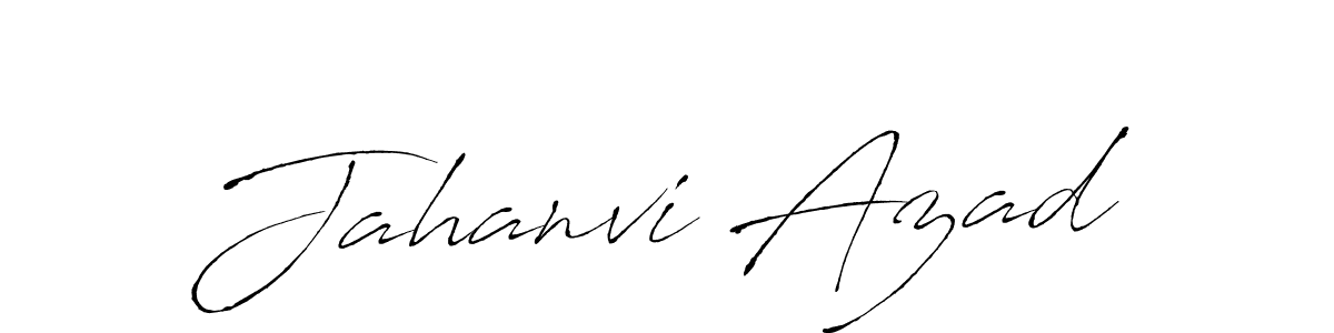Jahanvi Azad stylish signature style. Best Handwritten Sign (Antro_Vectra) for my name. Handwritten Signature Collection Ideas for my name Jahanvi Azad. Jahanvi Azad signature style 6 images and pictures png