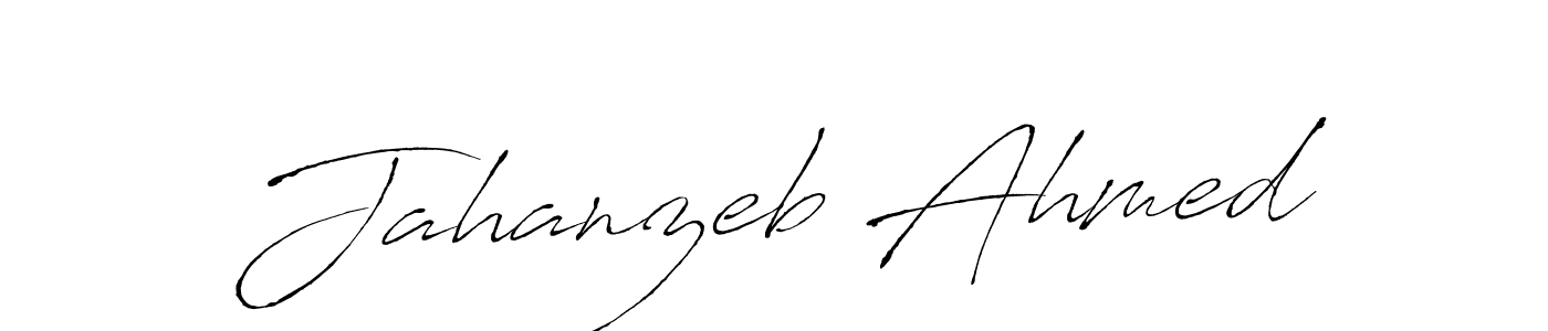 Design your own signature with our free online signature maker. With this signature software, you can create a handwritten (Antro_Vectra) signature for name Jahanzeb Ahmed. Jahanzeb Ahmed signature style 6 images and pictures png
