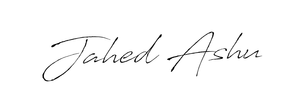 Create a beautiful signature design for name Jahed Ashu. With this signature (Antro_Vectra) fonts, you can make a handwritten signature for free. Jahed Ashu signature style 6 images and pictures png