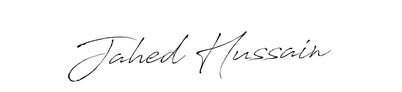 Jahed Hussain stylish signature style. Best Handwritten Sign (Antro_Vectra) for my name. Handwritten Signature Collection Ideas for my name Jahed Hussain. Jahed Hussain signature style 6 images and pictures png