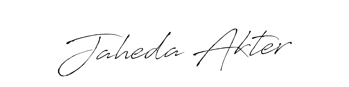 Jaheda Akter stylish signature style. Best Handwritten Sign (Antro_Vectra) for my name. Handwritten Signature Collection Ideas for my name Jaheda Akter. Jaheda Akter signature style 6 images and pictures png