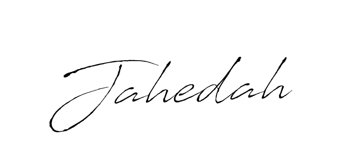 Use a signature maker to create a handwritten signature online. With this signature software, you can design (Antro_Vectra) your own signature for name Jahedah. Jahedah signature style 6 images and pictures png