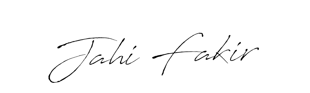How to make Jahi Fakir signature? Antro_Vectra is a professional autograph style. Create handwritten signature for Jahi Fakir name. Jahi Fakir signature style 6 images and pictures png
