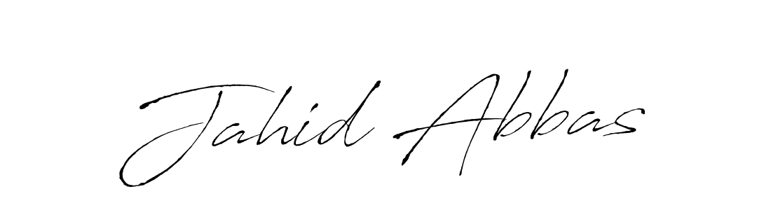 Design your own signature with our free online signature maker. With this signature software, you can create a handwritten (Antro_Vectra) signature for name Jahid Abbas. Jahid Abbas signature style 6 images and pictures png