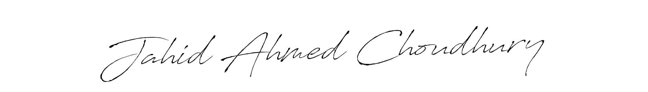 Design your own signature with our free online signature maker. With this signature software, you can create a handwritten (Antro_Vectra) signature for name Jahid Ahmed Choudhury. Jahid Ahmed Choudhury signature style 6 images and pictures png