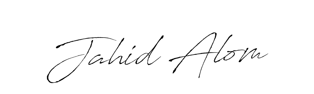 How to make Jahid Alom signature? Antro_Vectra is a professional autograph style. Create handwritten signature for Jahid Alom name. Jahid Alom signature style 6 images and pictures png