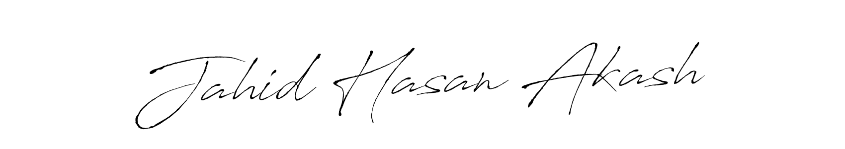 Create a beautiful signature design for name Jahid Hasan Akash. With this signature (Antro_Vectra) fonts, you can make a handwritten signature for free. Jahid Hasan Akash signature style 6 images and pictures png