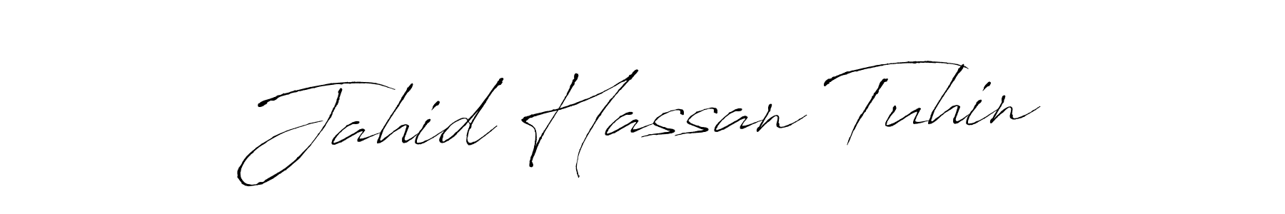 Make a beautiful signature design for name Jahid Hassan Tuhin. With this signature (Antro_Vectra) style, you can create a handwritten signature for free. Jahid Hassan Tuhin signature style 6 images and pictures png