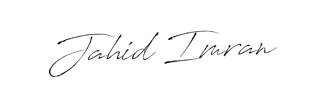 Design your own signature with our free online signature maker. With this signature software, you can create a handwritten (Antro_Vectra) signature for name Jahid Imran. Jahid Imran signature style 6 images and pictures png