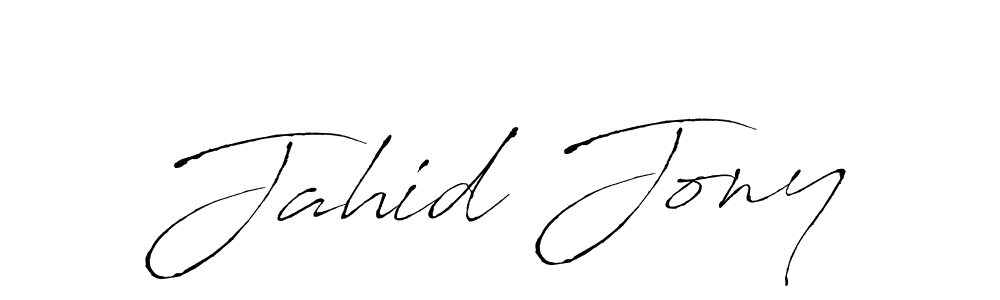 How to make Jahid Jony signature? Antro_Vectra is a professional autograph style. Create handwritten signature for Jahid Jony name. Jahid Jony signature style 6 images and pictures png