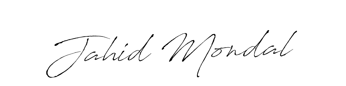 Jahid Mondal stylish signature style. Best Handwritten Sign (Antro_Vectra) for my name. Handwritten Signature Collection Ideas for my name Jahid Mondal. Jahid Mondal signature style 6 images and pictures png