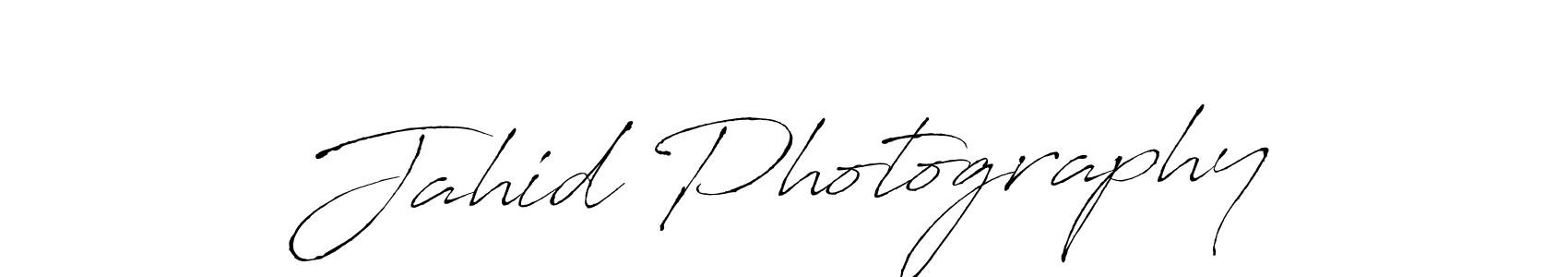 How to make Jahid Photography signature? Antro_Vectra is a professional autograph style. Create handwritten signature for Jahid Photography name. Jahid Photography signature style 6 images and pictures png