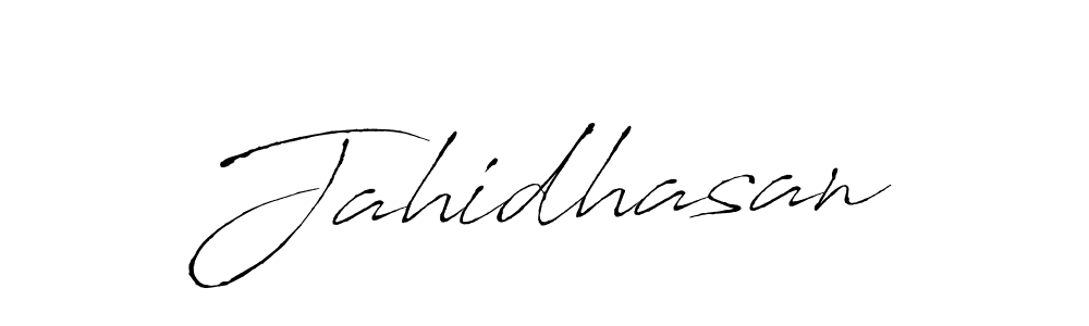 Design your own signature with our free online signature maker. With this signature software, you can create a handwritten (Antro_Vectra) signature for name Jahidhasan. Jahidhasan signature style 6 images and pictures png