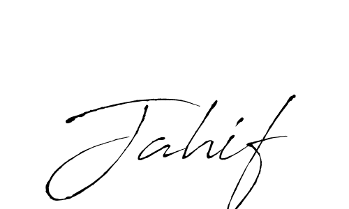 Use a signature maker to create a handwritten signature online. With this signature software, you can design (Antro_Vectra) your own signature for name Jahif. Jahif signature style 6 images and pictures png