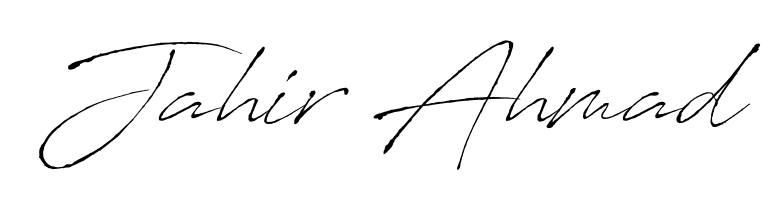 Transform the name Jahir Ahmad into a signature masterpiece using Antro_Vectra font. Ideal for photographers, artists, and creators looking for watermarks. Jahir Ahmad signature style 6 images and pictures png