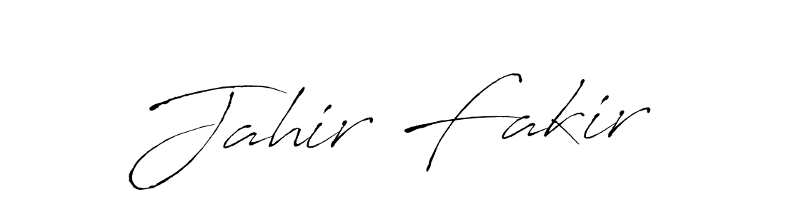 Use a signature maker to create a handwritten signature online. With this signature software, you can design (Antro_Vectra) your own signature for name Jahir Fakir. Jahir Fakir signature style 6 images and pictures png