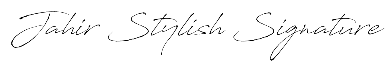 Enhance your business communications with Jahir Stylish Signature signature in Antro_Vectra lettering. Clean, modern, and universally compatible. Jahir Stylish Signature signature style 6 images and pictures png