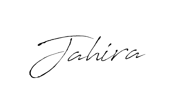 Make a beautiful signature design for name Jahira. With this signature (Antro_Vectra) style, you can create a handwritten signature for free. Jahira signature style 6 images and pictures png