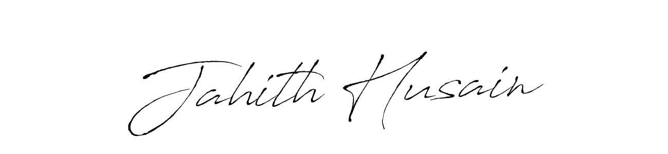 How to make Jahith Husain name signature. Use Antro_Vectra style for creating short signs online. This is the latest handwritten sign. Jahith Husain signature style 6 images and pictures png