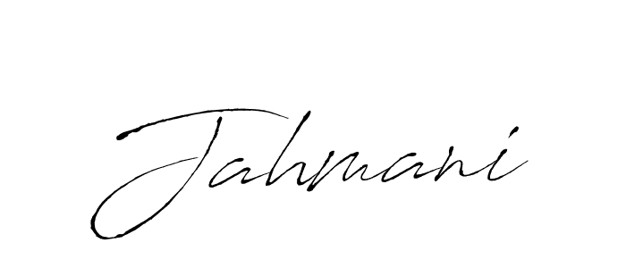 Create a beautiful signature design for name Jahmani. With this signature (Antro_Vectra) fonts, you can make a handwritten signature for free. Jahmani signature style 6 images and pictures png