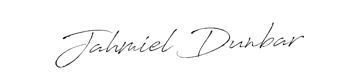 Jahmiel Dunbar stylish signature style. Best Handwritten Sign (Antro_Vectra) for my name. Handwritten Signature Collection Ideas for my name Jahmiel Dunbar. Jahmiel Dunbar signature style 6 images and pictures png