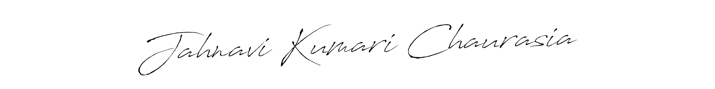 Make a beautiful signature design for name Jahnavi Kumari Chaurasia. With this signature (Antro_Vectra) style, you can create a handwritten signature for free. Jahnavi Kumari Chaurasia signature style 6 images and pictures png