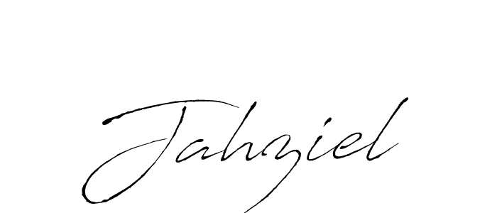 Use a signature maker to create a handwritten signature online. With this signature software, you can design (Antro_Vectra) your own signature for name Jahziel. Jahziel signature style 6 images and pictures png