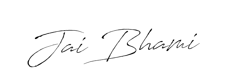 How to make Jai Bhami signature? Antro_Vectra is a professional autograph style. Create handwritten signature for Jai Bhami name. Jai Bhami signature style 6 images and pictures png