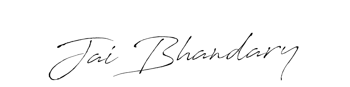 Create a beautiful signature design for name Jai Bhandary. With this signature (Antro_Vectra) fonts, you can make a handwritten signature for free. Jai Bhandary signature style 6 images and pictures png