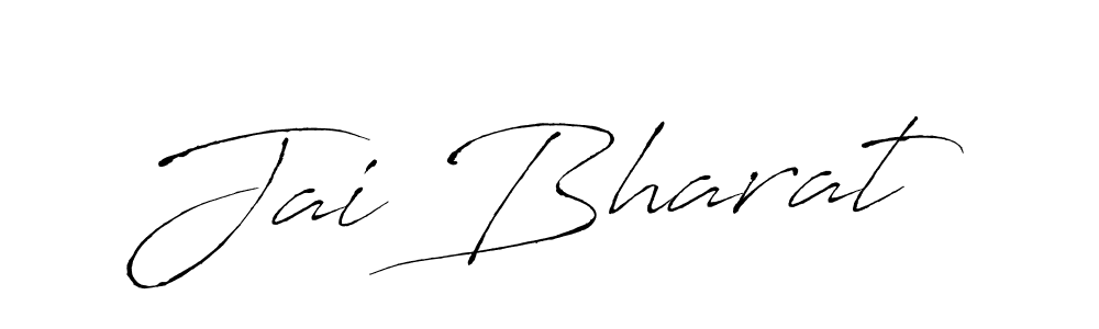 Design your own signature with our free online signature maker. With this signature software, you can create a handwritten (Antro_Vectra) signature for name Jai Bharat. Jai Bharat signature style 6 images and pictures png