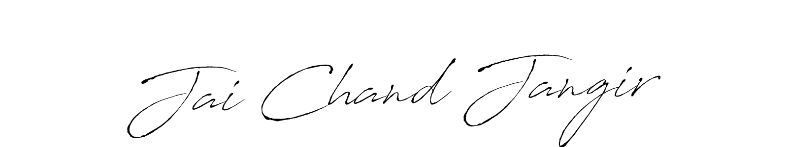 How to make Jai Chand Jangir name signature. Use Antro_Vectra style for creating short signs online. This is the latest handwritten sign. Jai Chand Jangir signature style 6 images and pictures png