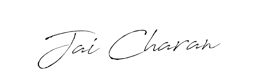 Use a signature maker to create a handwritten signature online. With this signature software, you can design (Antro_Vectra) your own signature for name Jai Charan. Jai Charan signature style 6 images and pictures png