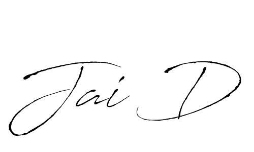 Design your own signature with our free online signature maker. With this signature software, you can create a handwritten (Antro_Vectra) signature for name Jai D. Jai D signature style 6 images and pictures png