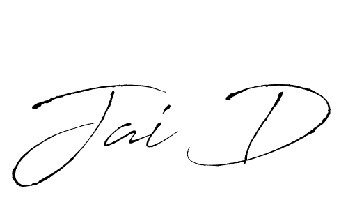 if you are searching for the best signature style for your name Jai D. so please give up your signature search. here we have designed multiple signature styles  using Antro_Vectra. Jai D signature style 6 images and pictures png