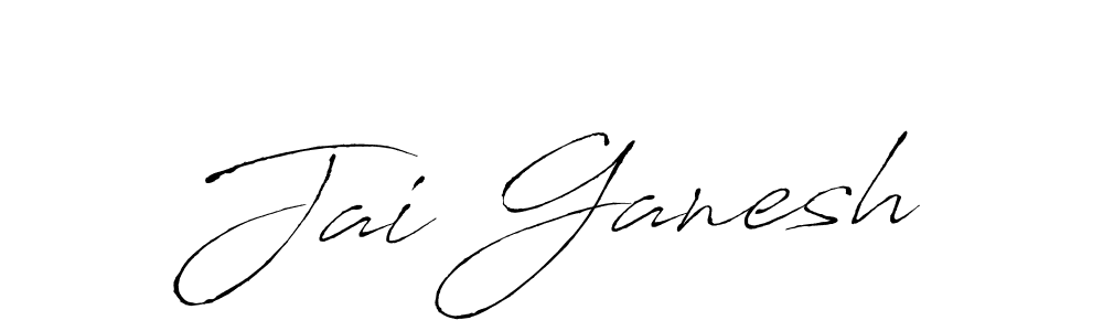 Antro_Vectra is a professional signature style that is perfect for those who want to add a touch of class to their signature. It is also a great choice for those who want to make their signature more unique. Get Jai Ganesh name to fancy signature for free. Jai Ganesh signature style 6 images and pictures png