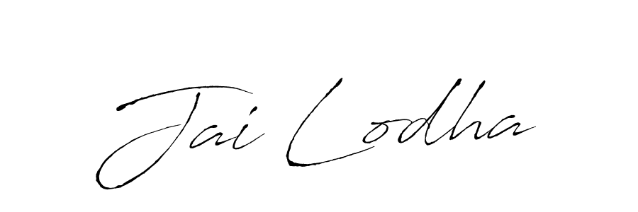 Make a beautiful signature design for name Jai Lodha. With this signature (Antro_Vectra) style, you can create a handwritten signature for free. Jai Lodha signature style 6 images and pictures png