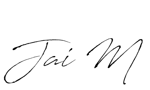 Once you've used our free online signature maker to create your best signature Antro_Vectra style, it's time to enjoy all of the benefits that Jai M name signing documents. Jai M signature style 6 images and pictures png