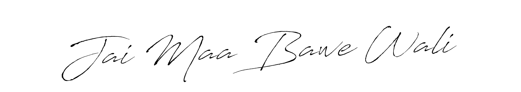 The best way (Antro_Vectra) to make a short signature is to pick only two or three words in your name. The name Jai Maa Bawe Wali include a total of six letters. For converting this name. Jai Maa Bawe Wali signature style 6 images and pictures png