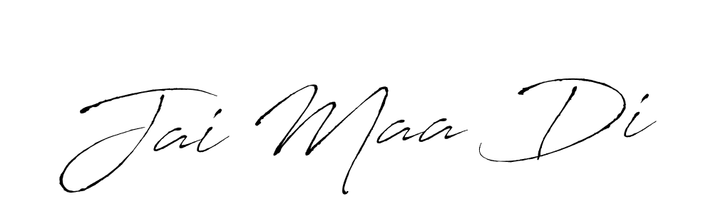 The best way (Antro_Vectra) to make a short signature is to pick only two or three words in your name. The name Jai Maa Di include a total of six letters. For converting this name. Jai Maa Di signature style 6 images and pictures png
