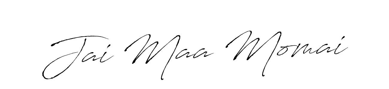 Also You can easily find your signature by using the search form. We will create Jai Maa Momai name handwritten signature images for you free of cost using Antro_Vectra sign style. Jai Maa Momai signature style 6 images and pictures png
