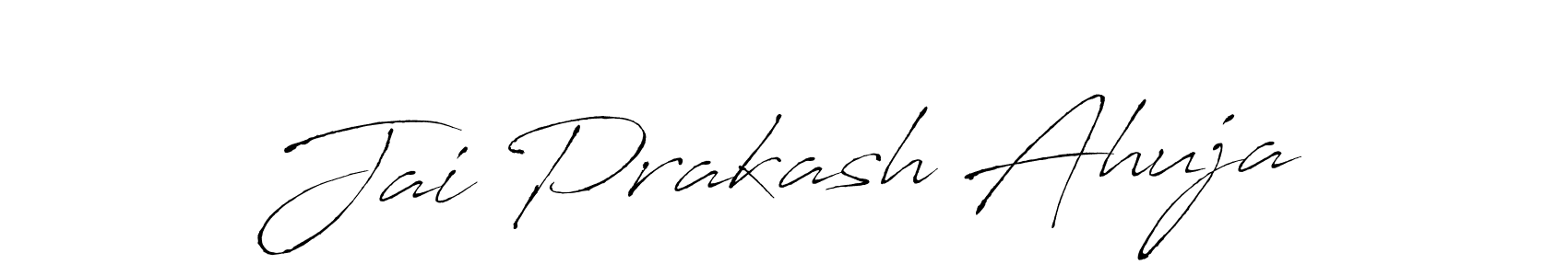 Use a signature maker to create a handwritten signature online. With this signature software, you can design (Antro_Vectra) your own signature for name Jai Prakash Ahuja. Jai Prakash Ahuja signature style 6 images and pictures png