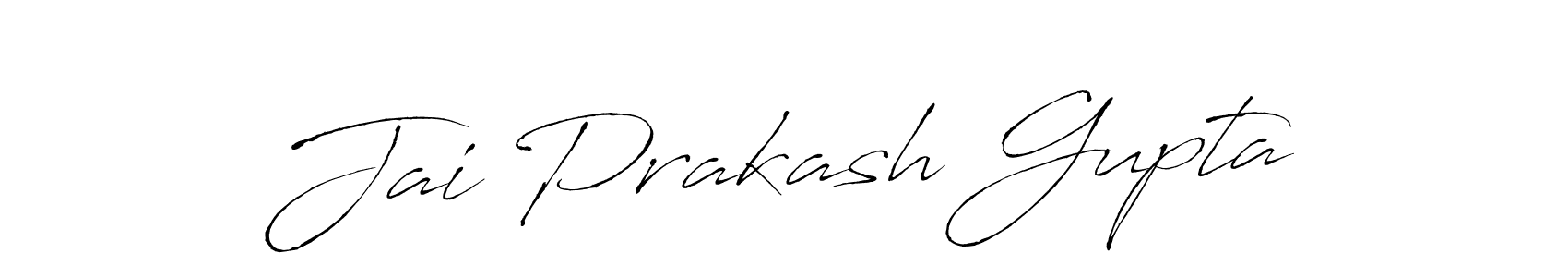 Design your own signature with our free online signature maker. With this signature software, you can create a handwritten (Antro_Vectra) signature for name Jai Prakash Gupta. Jai Prakash Gupta signature style 6 images and pictures png