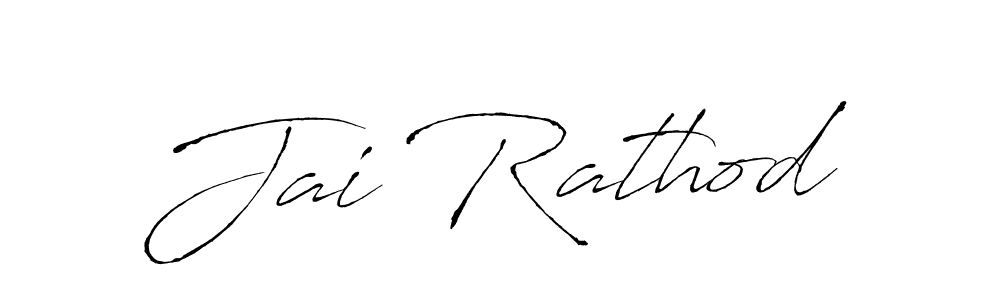 How to make Jai Rathod name signature. Use Antro_Vectra style for creating short signs online. This is the latest handwritten sign. Jai Rathod signature style 6 images and pictures png