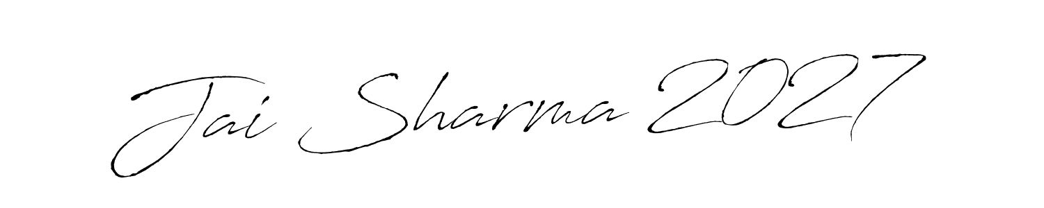 Jai Sharma 2027 stylish signature style. Best Handwritten Sign (Antro_Vectra) for my name. Handwritten Signature Collection Ideas for my name Jai Sharma 2027. Jai Sharma 2027 signature style 6 images and pictures png